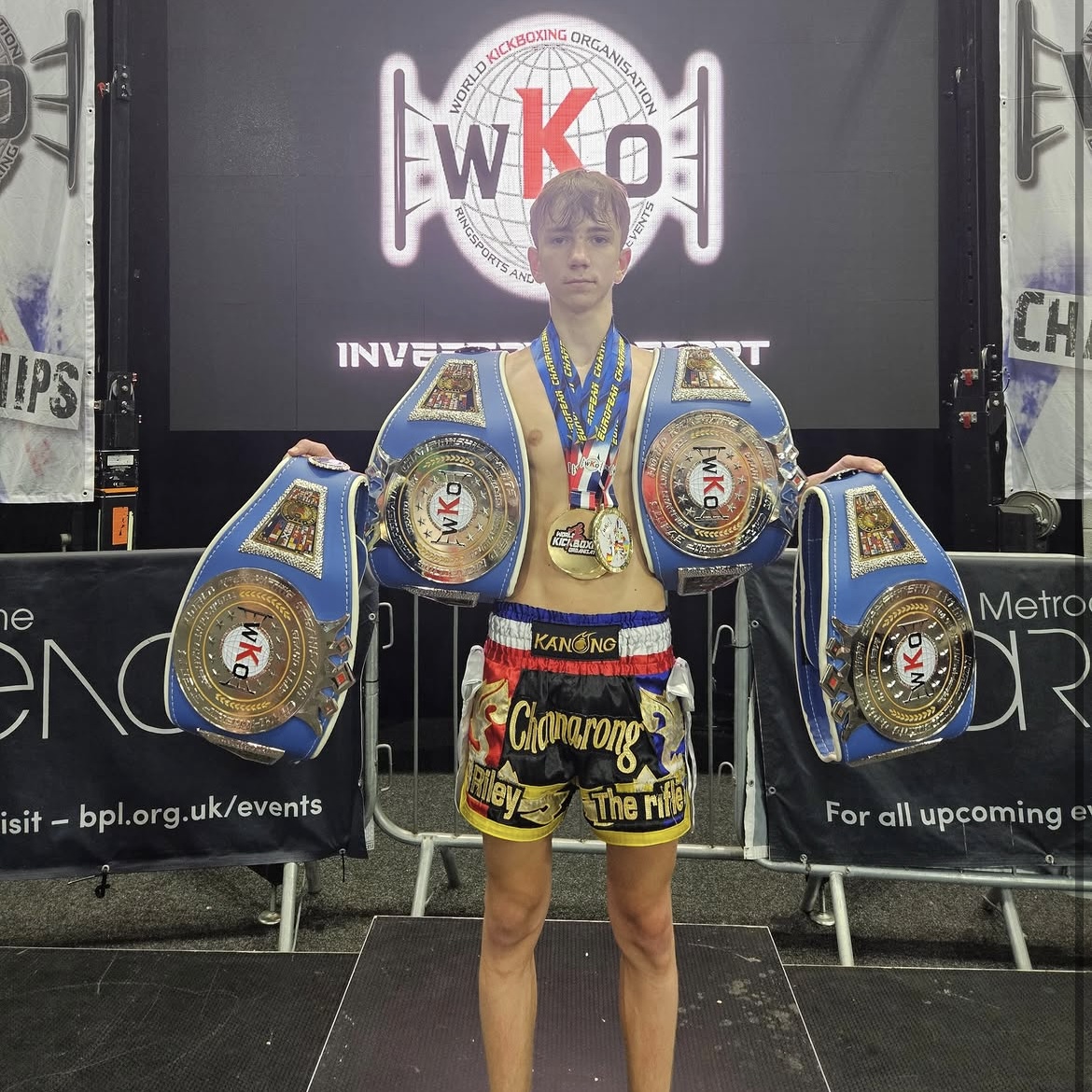 Riley Demarteau vecht zich naar 4 Europese titels