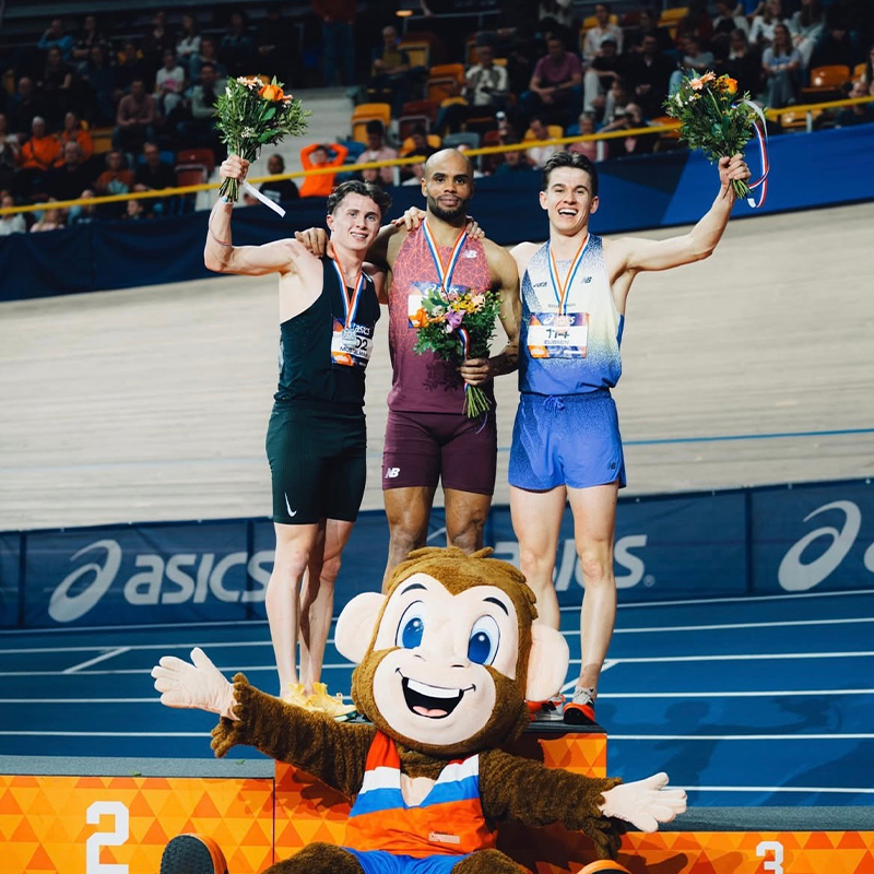 Dion Eijssen pakt bronzen medaille op NK Indoor 800m