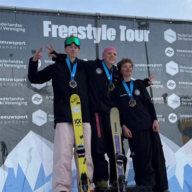 Goud voor Djustin Folgers op alle onderderlen NK Freeski