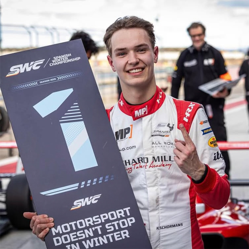 Kasper Schormans wint eerste F4-race in Spanje