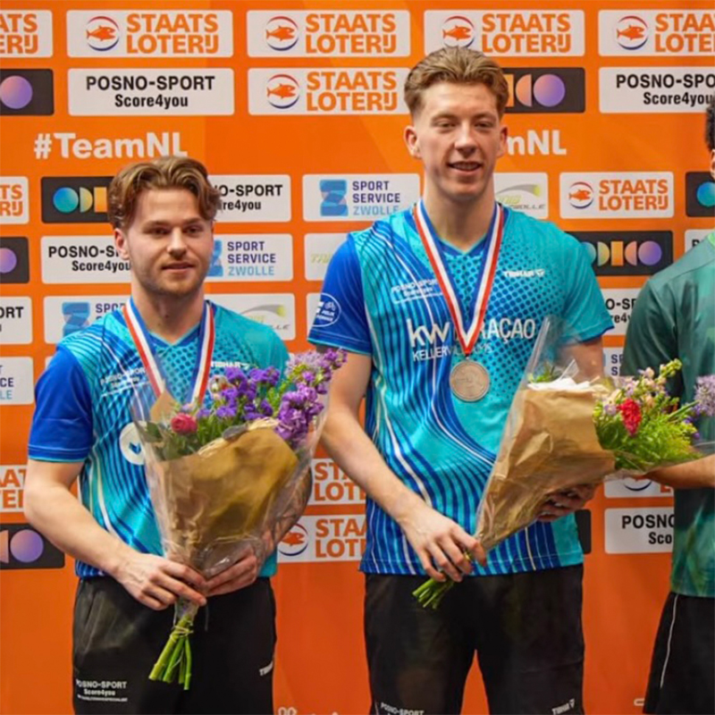 Kas van Oost wint zilver samen met Barry Berben in dubbelspel