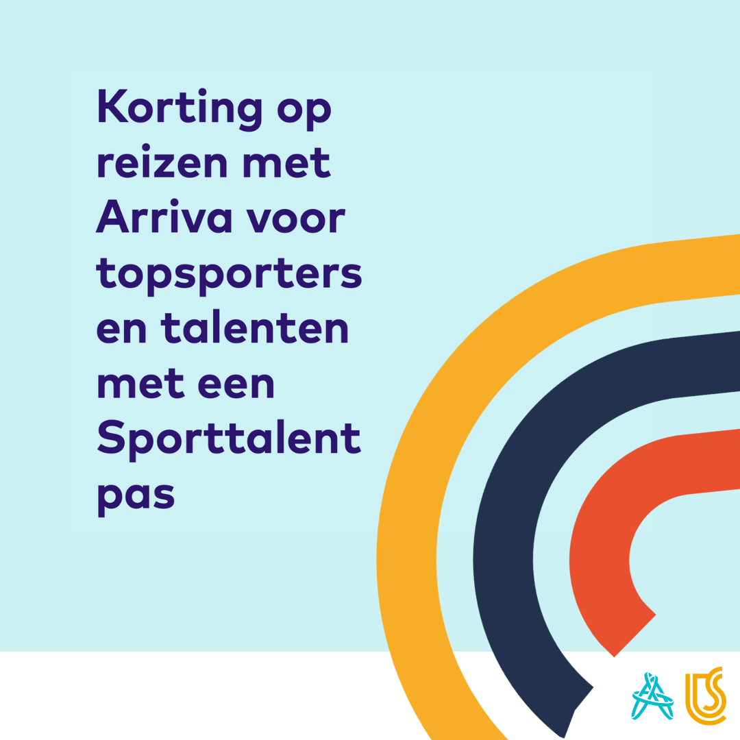 Speciaal tarief bij Arriva voor sporters met een Sporttalentpas